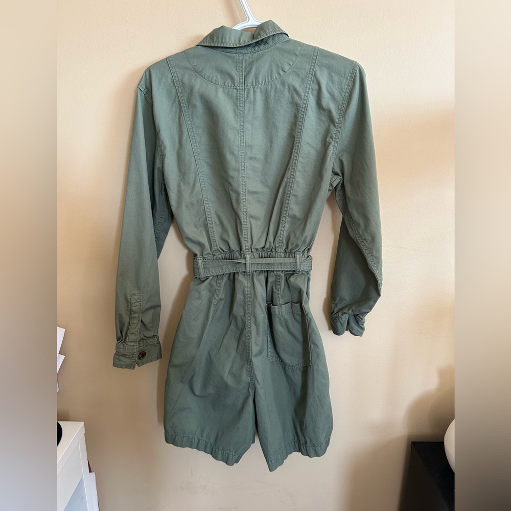 Utility Style Shorts Romper Military Style - Picture 4 of 11